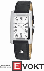 Maurice Lacroix Watch Miros MI2027-SS001-110 Men's Black Leather Genuine New