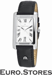 Maurice Lacroix Watch Miros MI2027-SS001-110 Men's Black Leather Genuine New