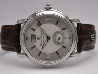 MAURICE LACROIX MP6378-SS00X-290 BROWN LEATHER BAND GRAND GUICHET MEN'S WATCH