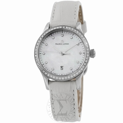 Maurice Lacroix Womens LC1113-SD501-170 Les Classique Diamond Dial Strap Watch 7640132498196