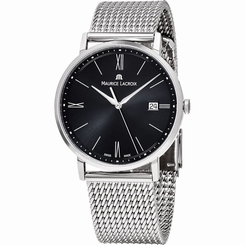 Maurice Lacroix Eliros Date Black Dial Milanaise Stainless Steel Bracelet Mens S