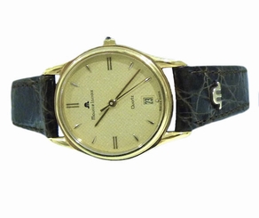  MAURICE LACROIX CLASSIC 18K YELLOW GOLD DATE LADIES WATCH NOS SWISS