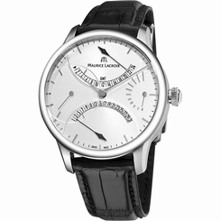 Maurice Lacroix MP6518-SS001-130-1 Mens MasterPiece Automatic GMT Genuine Alliga