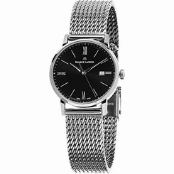 Maurice Lacroix Eliros Womens Stainless Steel Mesh Bracelet Black Dial Swiss Wat