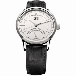 Maurice Lacroix Les Classiques Jours Retrograde Automatic Silver Dial Mens Watch
