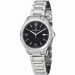 Maurice Lacroix Miros Ladies Black Dial Stainless Steel Watch MI1014-SS002-330