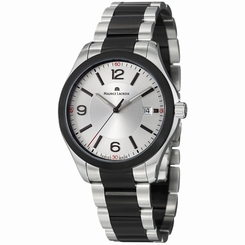 Maurice Lacroix Miros Men's Silver Dial Black PVD Stainless Steel Watch MI1018-S 722630228059