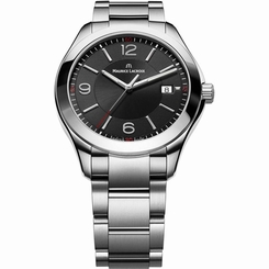 Maurice Lacroix MI1018-SS002330 Mens Black Dial Analog Quartz Watch