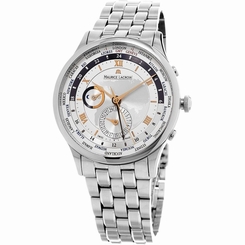Maurice Lacroix MP6008-SS002-110-1 Mens Silver Dial Analog Automatic Watch