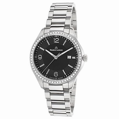 MI1014-SD502330 MAURICE LACROIX Women's Miros Diamond Stainless Steel Black Dial