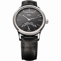 Maurice Lacroix LC6358-SS001-33E Mens Black Dial Analog Automatic Watch