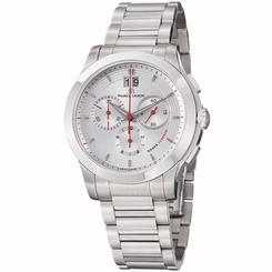 Maurice Lacroix MI1087-SS002130 Mens Silver Dial Analog Quartz Watch
