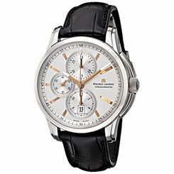 Maurice Lacroix PT6188-SS001-131 Mens Silver Dial Analog Automatic Watch 7640132498837