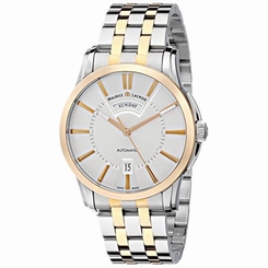Maurice Lacroix PT6158-PS103-13E Mens Silver Dial Analog Automatic Watch