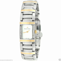 Maurice Lacroix Stainless Steel & 18K Gold Inlay Ladies Diamond Watch PRE-OWNED