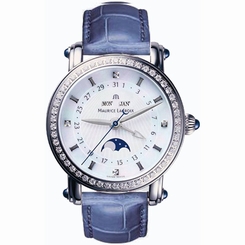 mp6066-sd501-17e Maurice Lacroix Masterpiece 'Phase de Lune Dame' Blue Diamond L