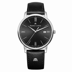 Maurice Lacroix EL1118-SS001-310-1 Mens Eliros Black Leather Strap Watch