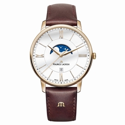 Maurice Lacroix EL1108-PVP01-112-1 Mens Eliros Brown Leather Strap Watch