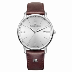 Maurice Lacroix EL1118-SS001-110-1 Mens Eliros Brown Leather Strap Watch