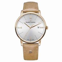 Maurice Lacroix EL1118-PVP01-111-2 Mens Eliros Tan Leather Strap Watch