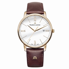 Maurice Lacroix EL1118-PVP01-112-1 Mens Eliros Brown Leather Strap Watch