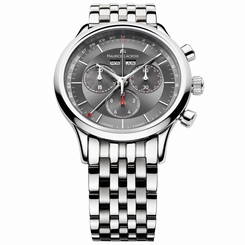 Maurice Lacroix LC1228-SS002-330 Mens Les Classiques Grey and Steel Chronograph