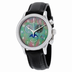Maurice Lacroix Les Classiques Mother Of Pearl Dial Black Leather Stainless