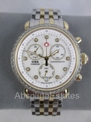 NEW Michele CSX 36 Signature Two Tone Diamond Watch MW03M01C5046 Refurbished