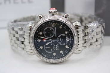 MICHELE CSX STAINLESS STEEL CUSTOM DIAMOND ENCRUSTED WATCH REF:MWW03M000197 845960049313