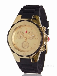 NEW WOMENS MICHELE (MWW12F000034) TAHITIAN JELLY BEAN CHRONOGRAPH GOLD WATCH