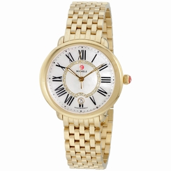 Michele Serein MOP Dial Gold Stainless Steel Ladies Watch MWW21B000017