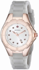 New MICHELE MWW12P000010 Women's Jellybean Analog Display Rose Gold & Grey Watch