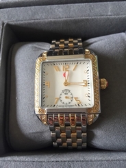 66 Diamonds Michele Two Tone Gold Silver Ladies Watch MWW15A000059 Milou $2095