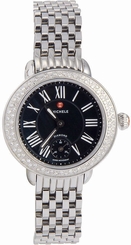 Michele MWW21E000018 Serein Ladies Watch Black Dial Stainless Steel Case Quartz