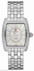 NEW MICHELE URBAN MINI DIAMOND & DIAMOND DIAL STAINLESS STEEL WATCH MWW02A000572