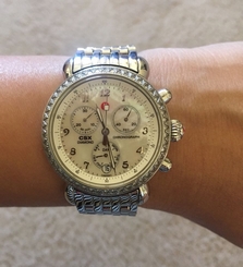 Michele CSX Diamond Watch Chronograph 100 Diamonds .6 ct MW03M01A1025 36mm