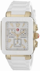 Michele Park Jelly Bean Women's Rose Gold Tone White Silicone Watch MWW06L000014