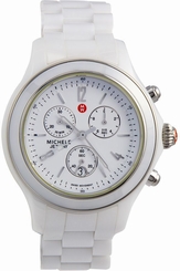 Michele Women's MWW17B000002 Stainless-Steel Analog White MOP Dial Watch