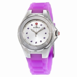 Michele women's Tahitian Jelly Bean Silver Analog Watch MWW12P000009