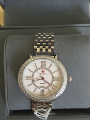 NWT MICHELE Serein 16 Soiree Diamond Dial Watch MW21B01A1085