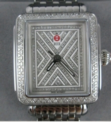  Authentic Michele Art of Deco Limited Pave Diamond MWW06T000062 Ladies Watch