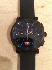 Black Michele Watch Sport Sail Black & Techno Blue Onyx MWW01K000037