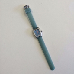 Michele "Mini Urban" pale blue jelly women's watch quartz MW02A00