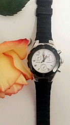 New Authentic Michele Women's Tahitian Jelly Bean Black Watch MWW12D000002