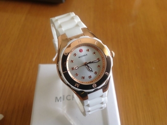 Michele Petite Tahitian Jelly RoseGold Multi Colored Markers Watch MWW12P000003