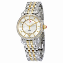 NEW Authentic Michele CSX 36 Elegance Diamond Two Tone Gold MWW03T000042 Watch