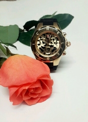 New Authentic Michele Women's Tahitian Jelly Bean Black Watch MWW12F000052