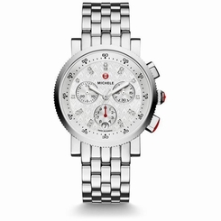 MICHELE WOMEN'S STEEL BRACELET & CASE SWISS QUARTZ WATCH MWW01N000003