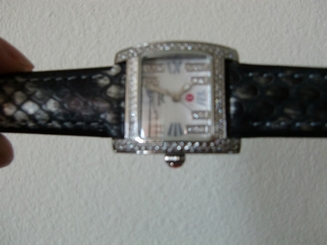 Ladies Michele Watch With Diamond Bezel, Model 717300CST71154