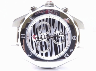 MICHELE Tahitian Jelly Beans Zebra Print Ladies Watch MWW12F000055